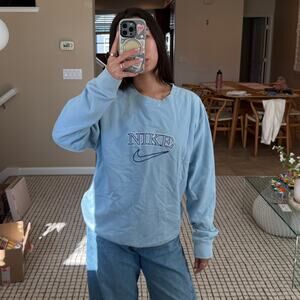 Baby Blue Nike Swoosh Sweatshirt